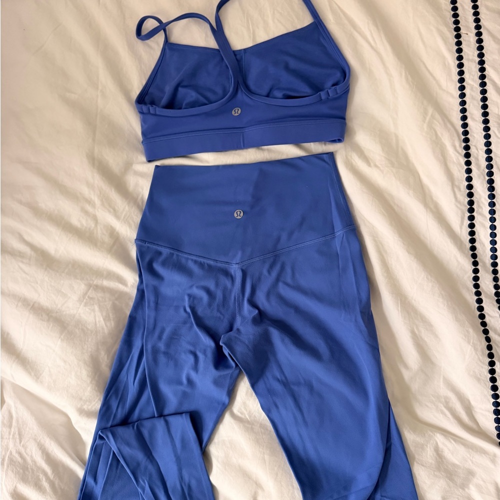 Lululemon Wild Indigo Flow Y Bra and Align Legging Set - Picture 3 of 6